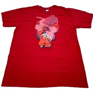 Vintage Inuyasha Shirt Men Large Red Tee Sesshomaru Anime 2005 Y2K 2000s Cyber